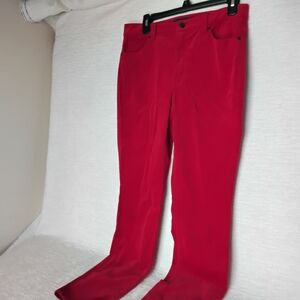 Talbots Bold Red High-Waist Pants